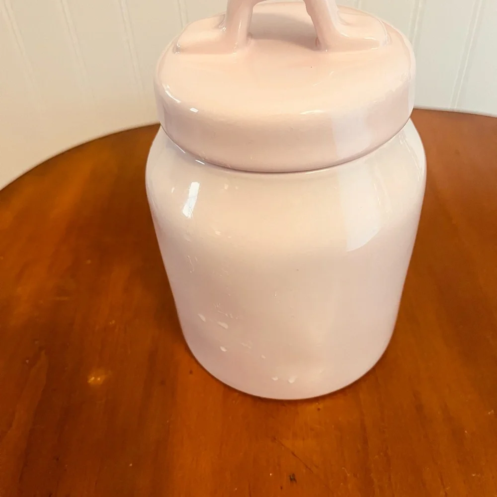 Pink Ceramic Kisses Jar